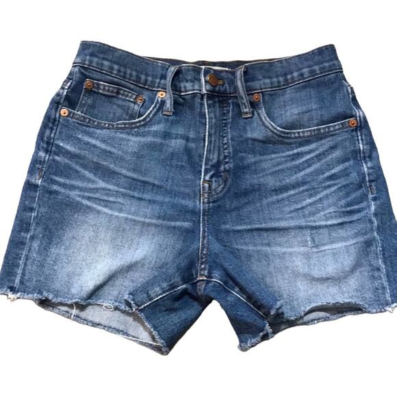 Madewell high rise cutoff denim shorts size 26 - Picture 1 of 9